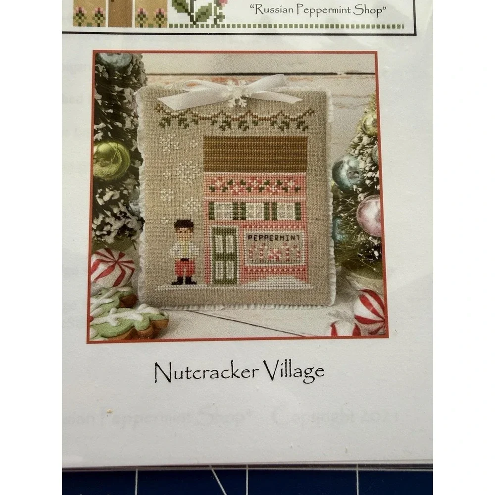Russian Peppermint Shop ~ Country Cottage Needleworks Small cross stitch pattern